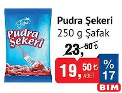ŞAFAK PUDRA ŞEKERİ 250 G fiyat ve kampanya bilgisi